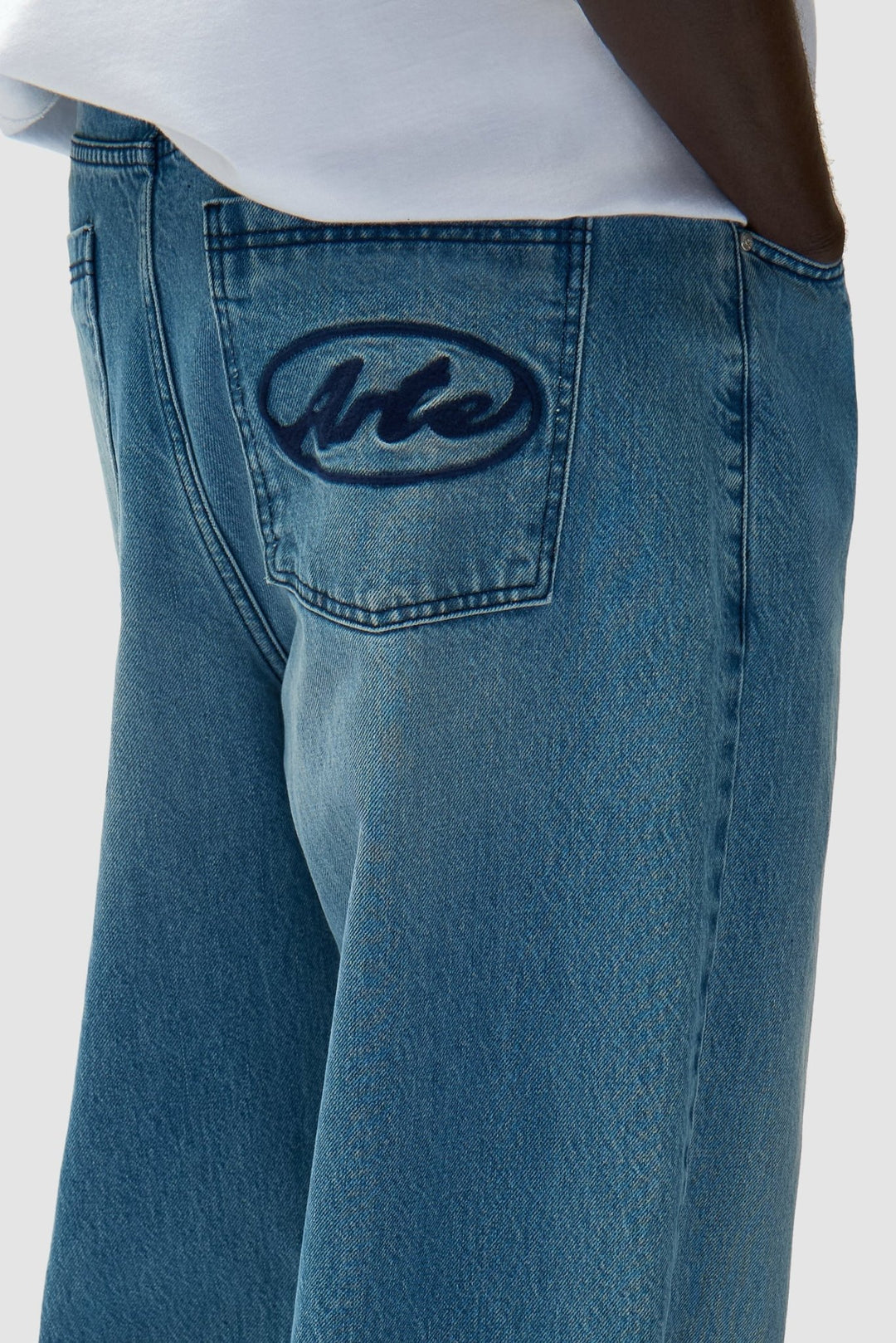ARTE - Pantalon à poche avec logo circulaire Bleu - Lothaire
