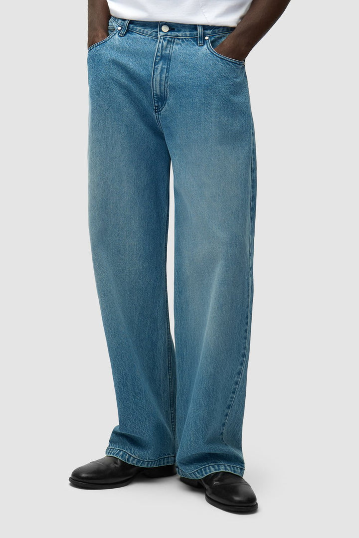 ARTE - Pantalon à poche avec logo circulaire Bleu - Lothaire