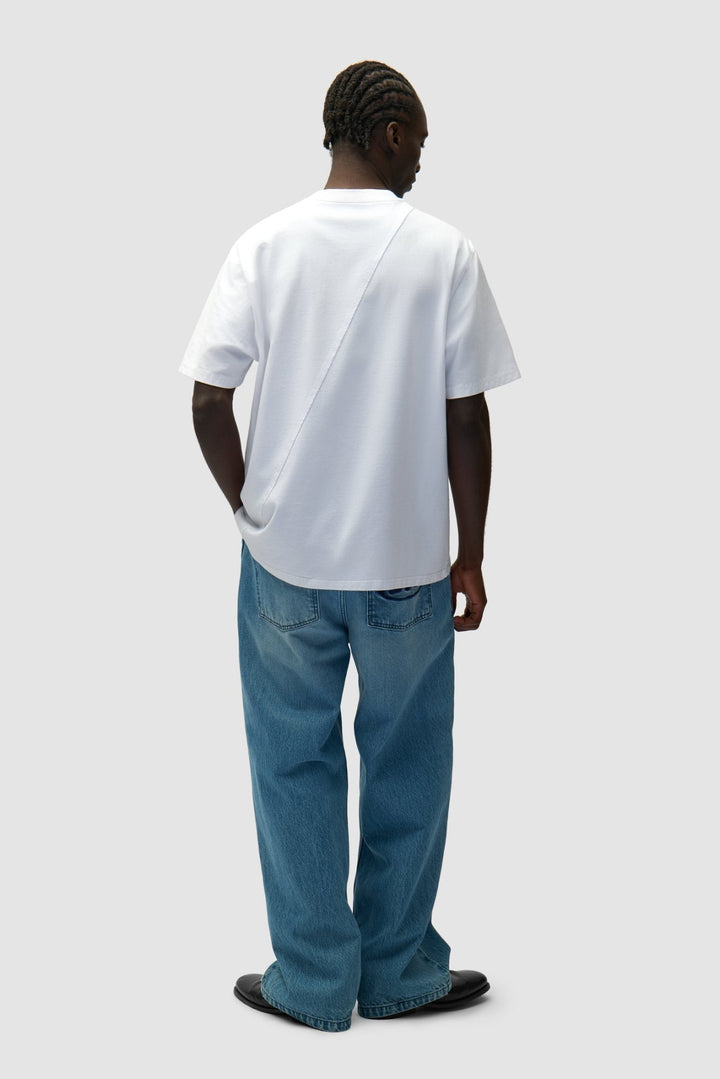 ARTE - Pantalon à poche avec logo circulaire Bleu - Lothaire
