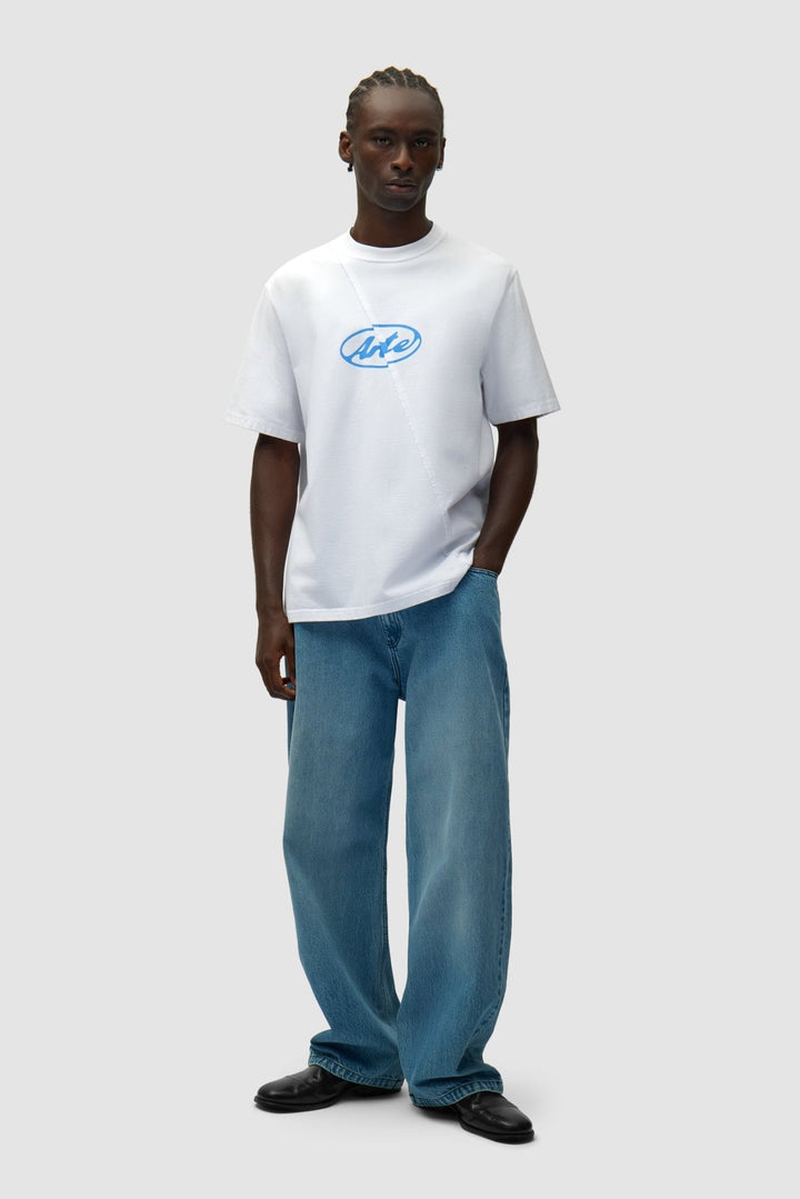 ARTE - Pantalon à poche avec logo circulaire Bleu - Lothaire