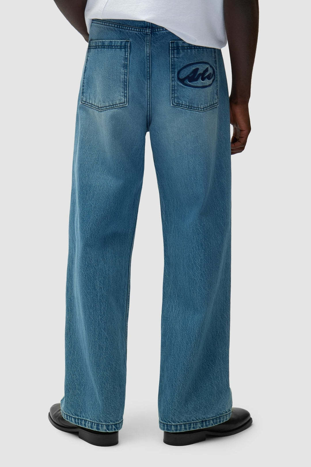 ARTE - Pantalon à poche avec logo circulaire Bleu - Lothaire