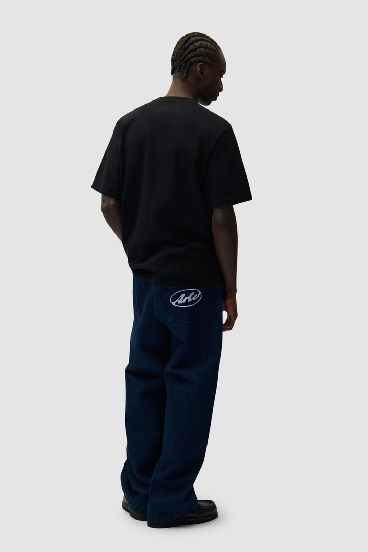 ARTE - Pantalon à poche avec logo circulaire Marine - Lothaire