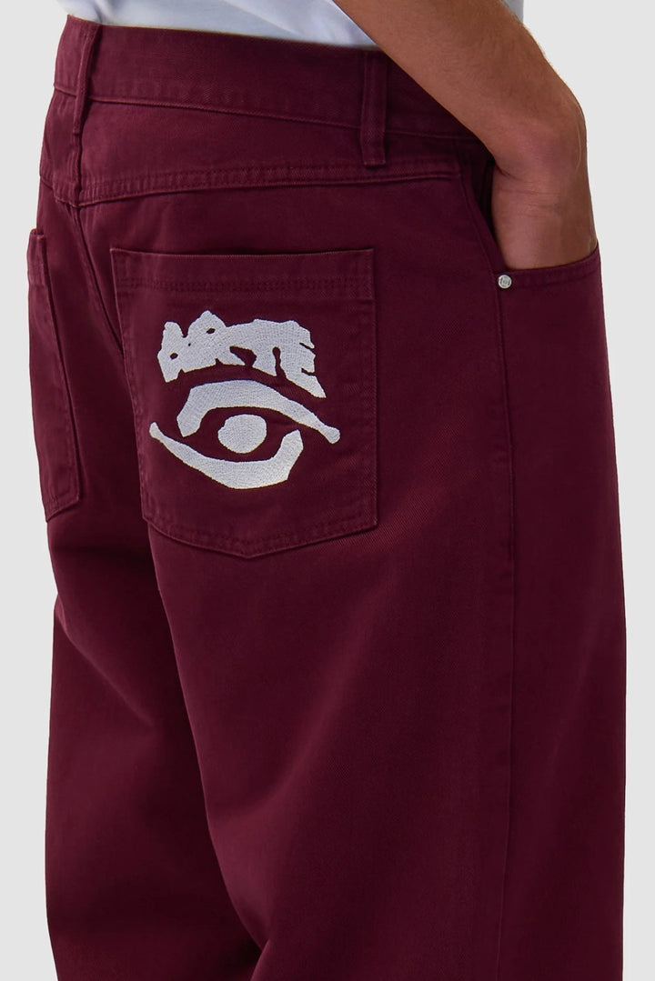 ARTE - Pantalon Back Pocket Graphic Bordeaux - Lothaire