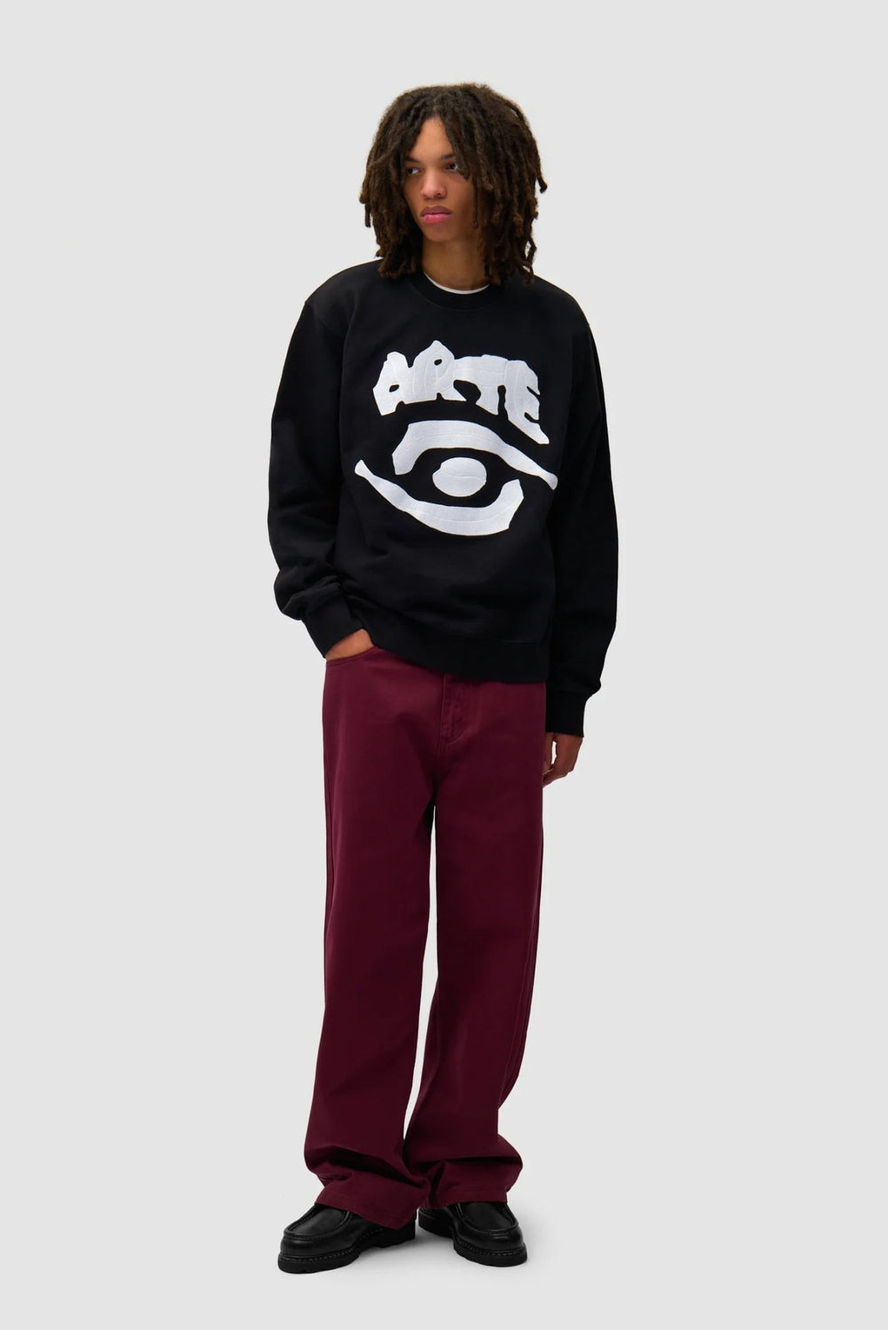 ARTE - Pantalon Back Pocket Graphic Bordeaux - Lothaire