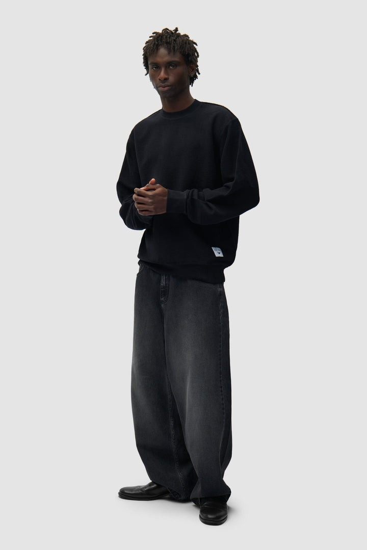 ARTE - Pantalon baggy délavé Noir - Lothaire