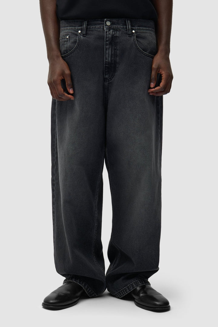 ARTE - Pantalon baggy délavé Noir - Lothaire