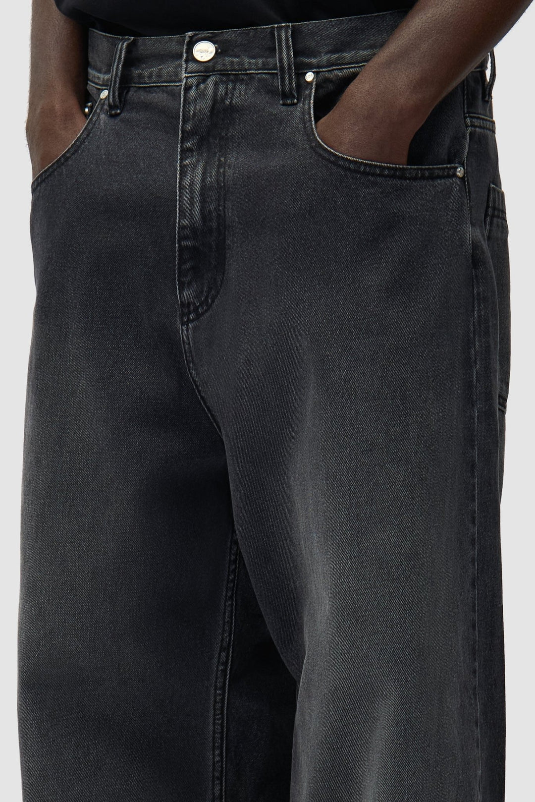 ARTE - Pantalon baggy délavé Noir - Lothaire
