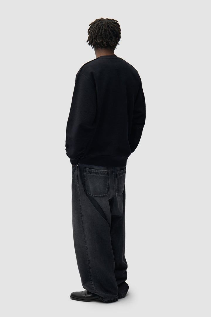 ARTE - Pantalon baggy délavé Noir - Lothaire