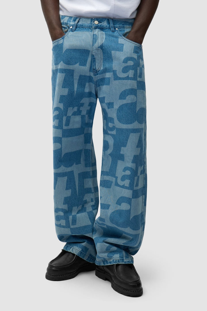 ARTE - Pantalon en denim brut intégral Bleu - Lothaire