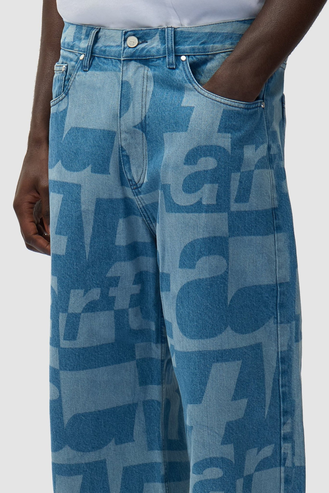 ARTE - Pantalon en denim brut intégral Bleu - Lothaire