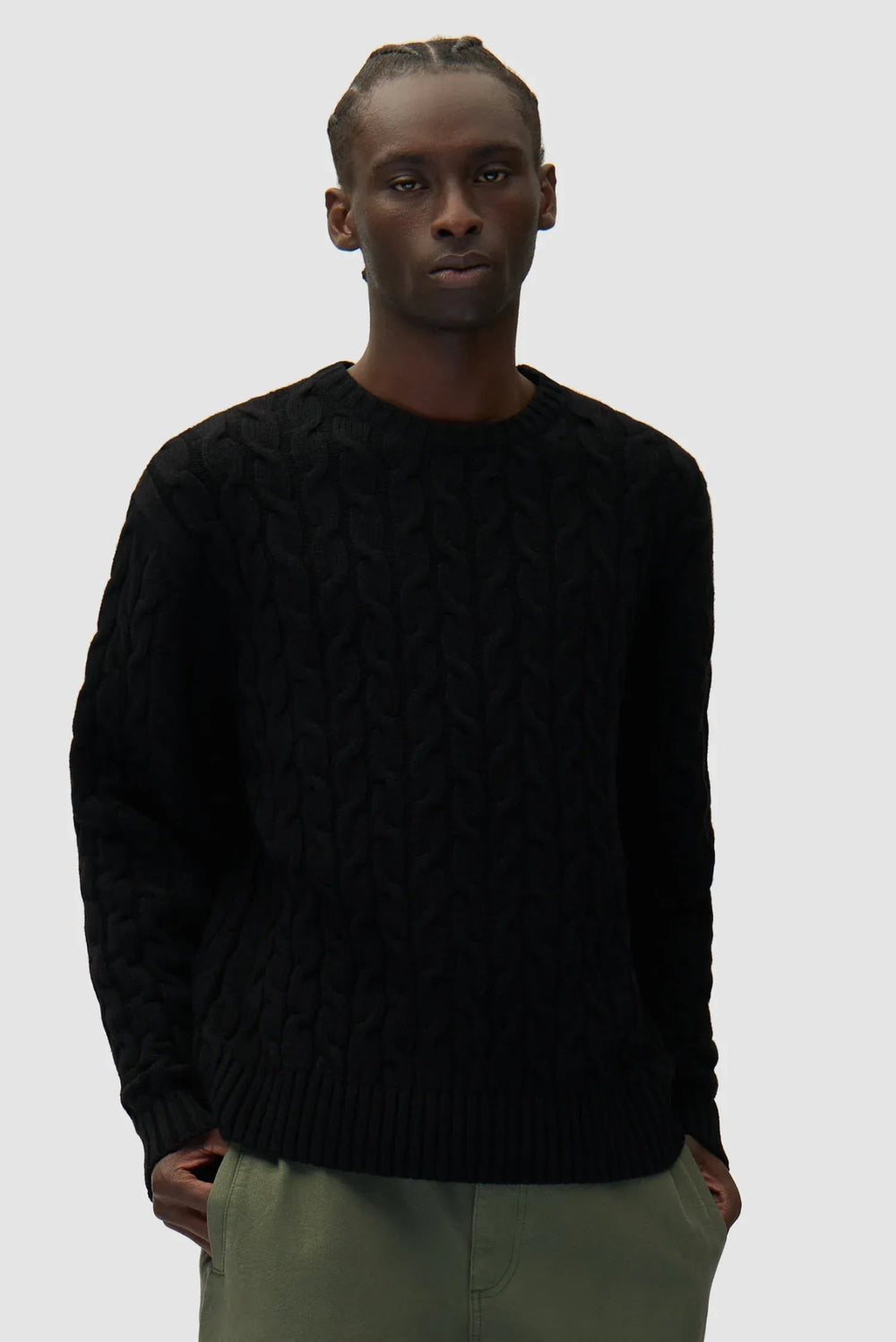 ARTE - Pull en maille noir - Lothaire