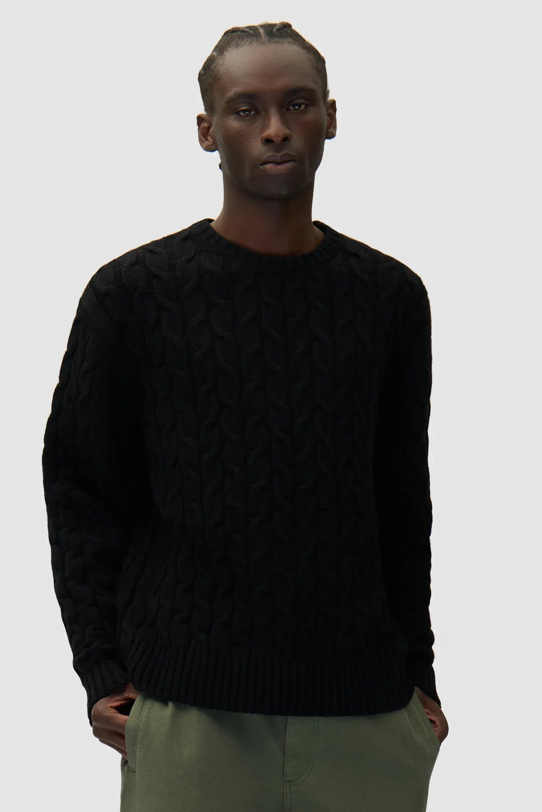 ARTE - Pull en maille noir - Lothaire