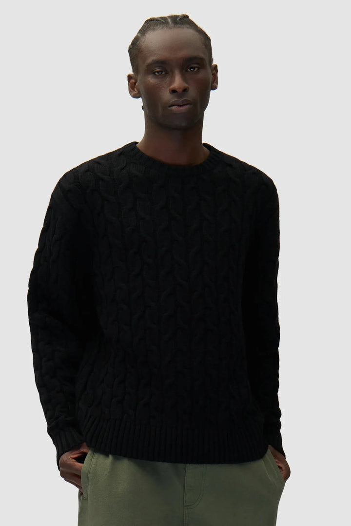 ARTE - Pull en maille noir - Lothaire