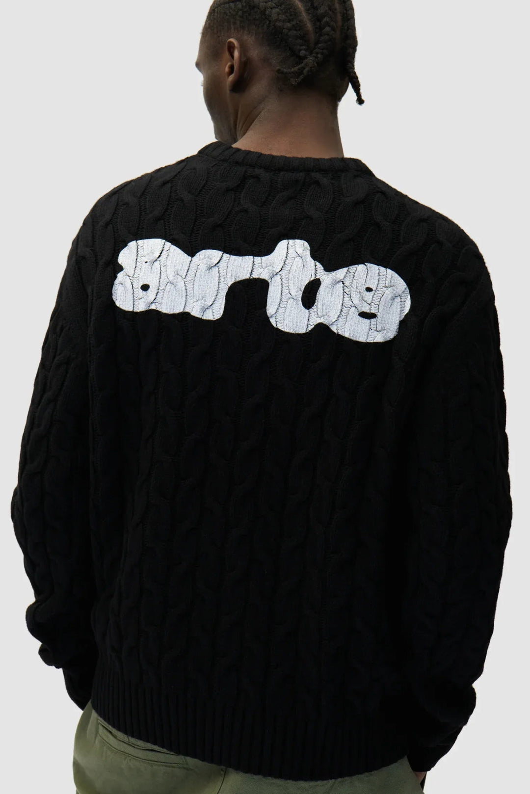 ARTE - Pull en maille noir - Lothaire