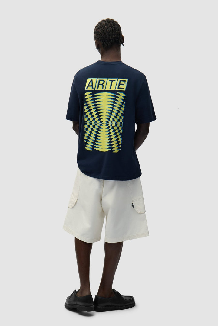 ARTE - Résumé Imprimer au dos T-shirt Bleu marine - Lothaire