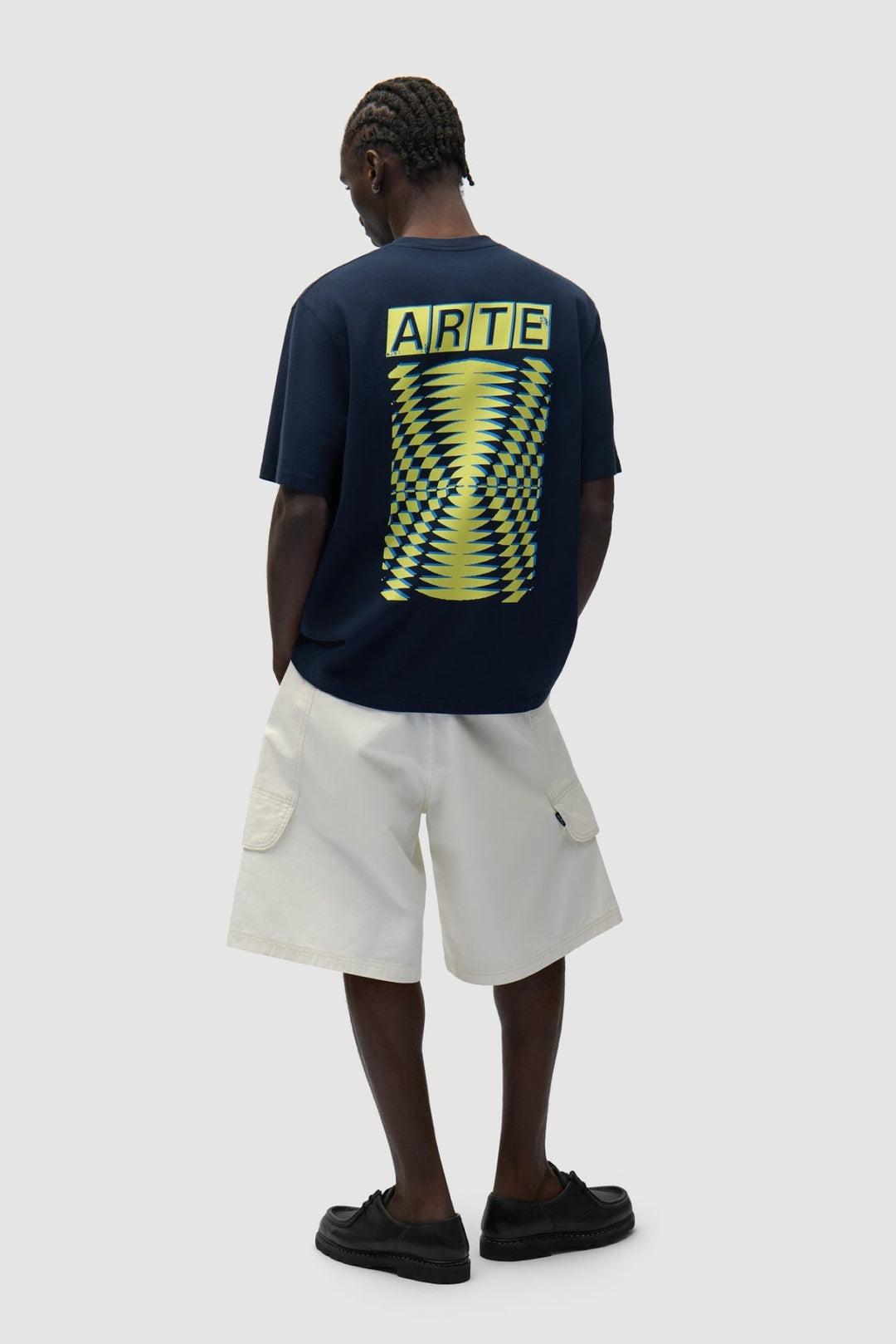 ARTE - Résumé Imprimer au dos T-shirt Bleu marine - Lothaire