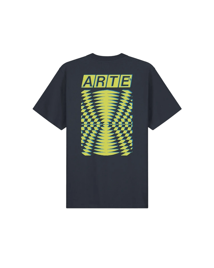 ARTE - Résumé Imprimer au dos T-shirt Bleu marine - Lothaire