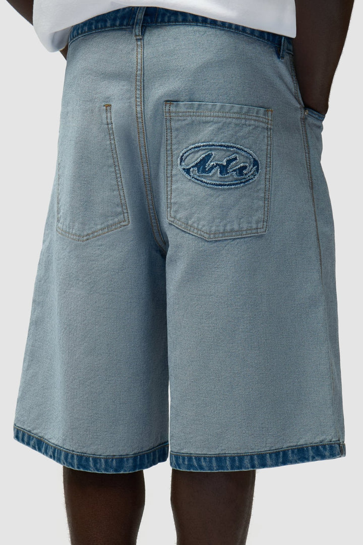 ARTE - Short en denim Inside/Out Bleu clair - Lothaire