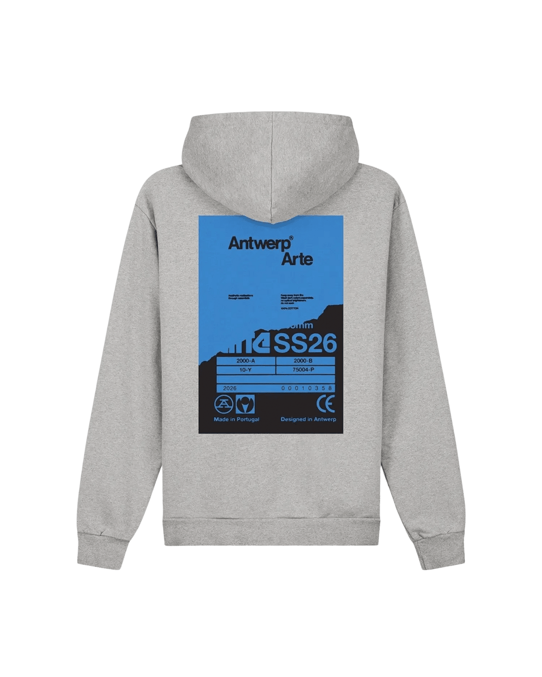 ARTE - Sweat à Capuche avec Poster au dos Gris - Lothaire