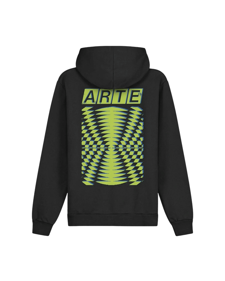 ARTE - Sweat à capuche Back Abstract Noir - Lothaire