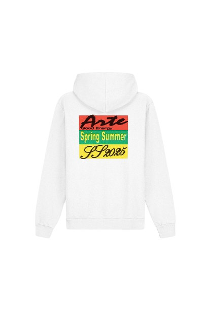 ARTE - Sweat à capuche imprimé Energy Blanc - Lothaire