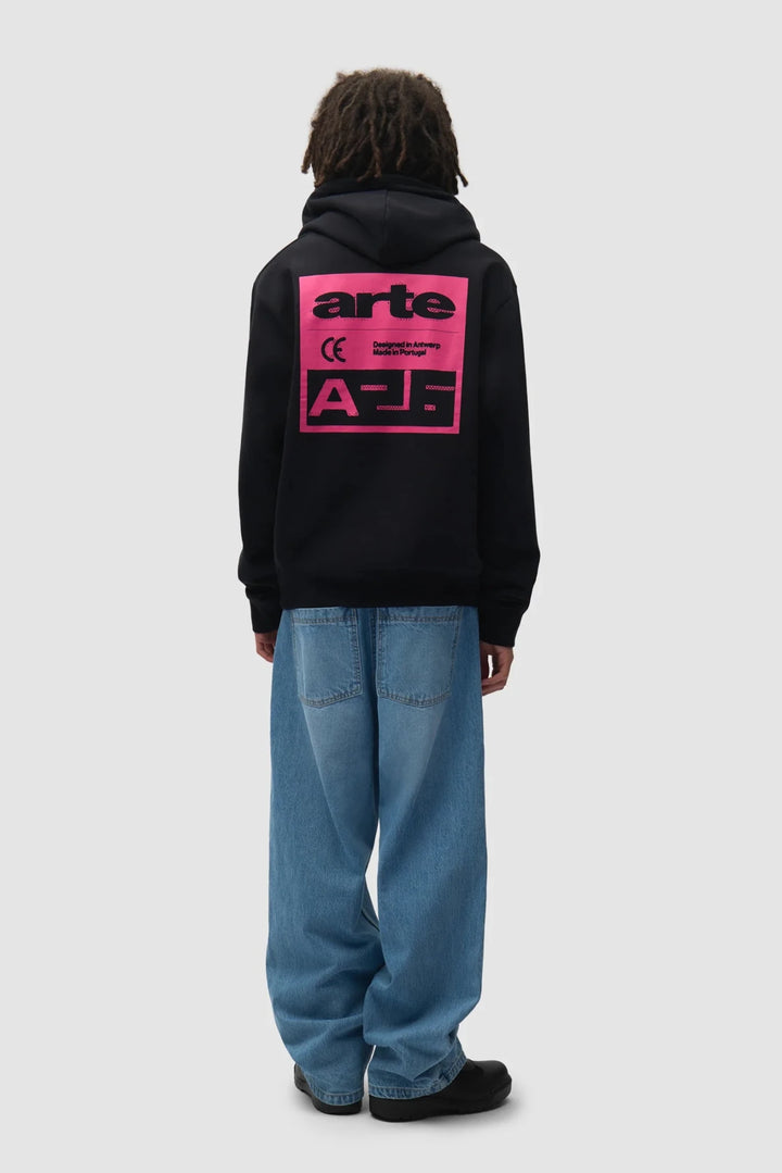 ARTE - Sweat à capuche Pink Serial Noir - Lothaire