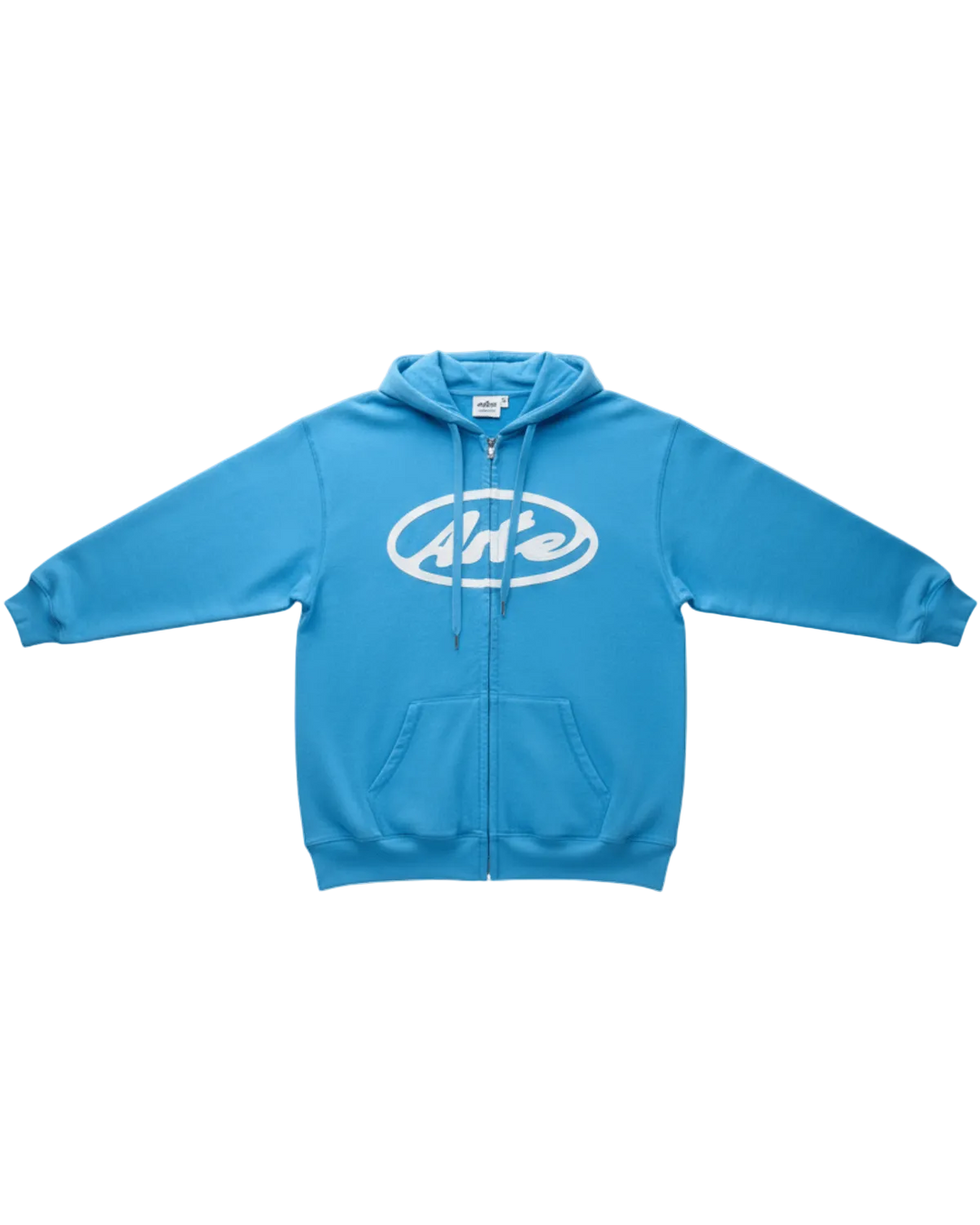 ARTE - Sweat à capuche zippé avec logo cercle Bleu ciel - Lothaire