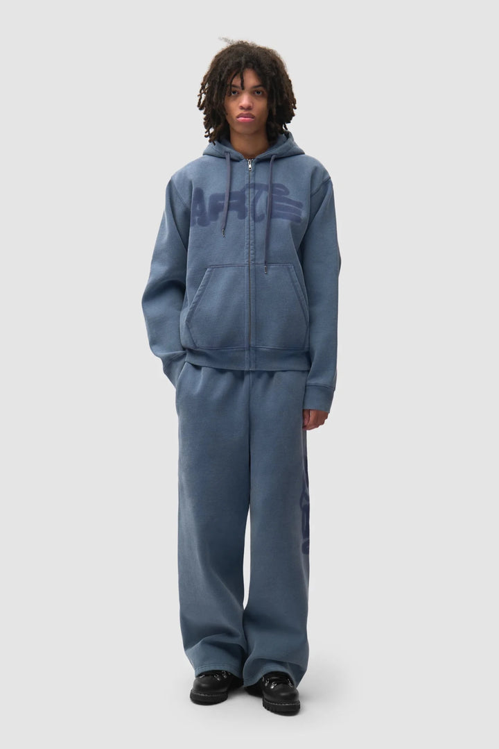 ARTE - Sweat zippé à capuche Stencil Sunfade Bleu marine - Lothaire