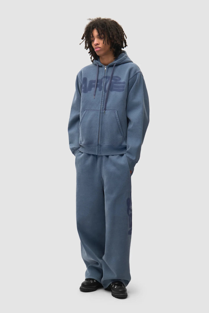 ARTE - Sweat zippé à capuche Stencil Sunfade Bleu marine - Lothaire