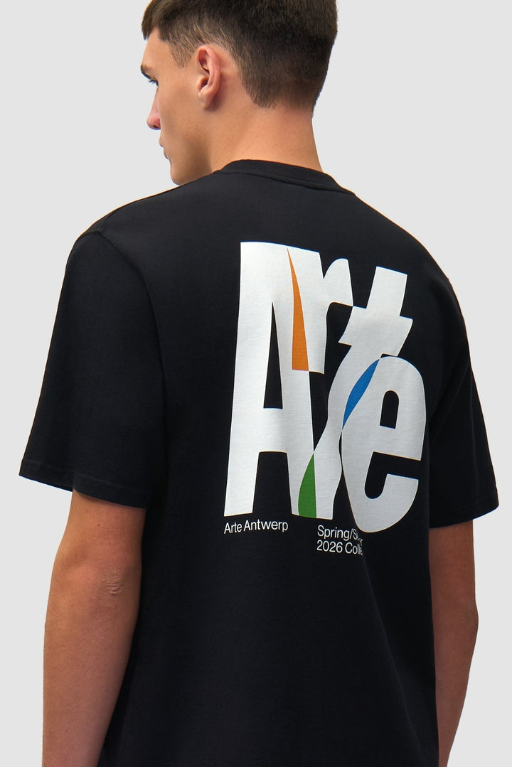 ARTE - T-shirt à grand logo au dos Noir - Lothaire