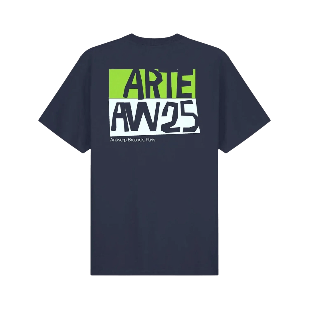 ARTE - T-shirt à imprimé découpé Marine - Lothaire