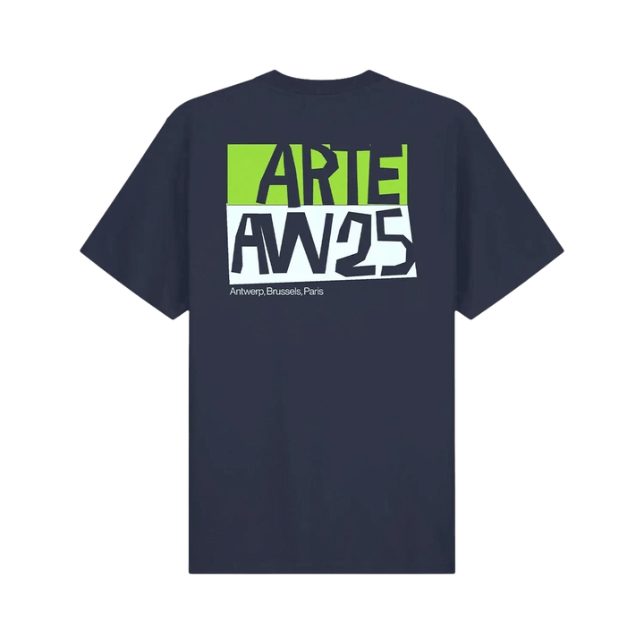 ARTE - T-shirt à imprimé découpé Marine - Lothaire