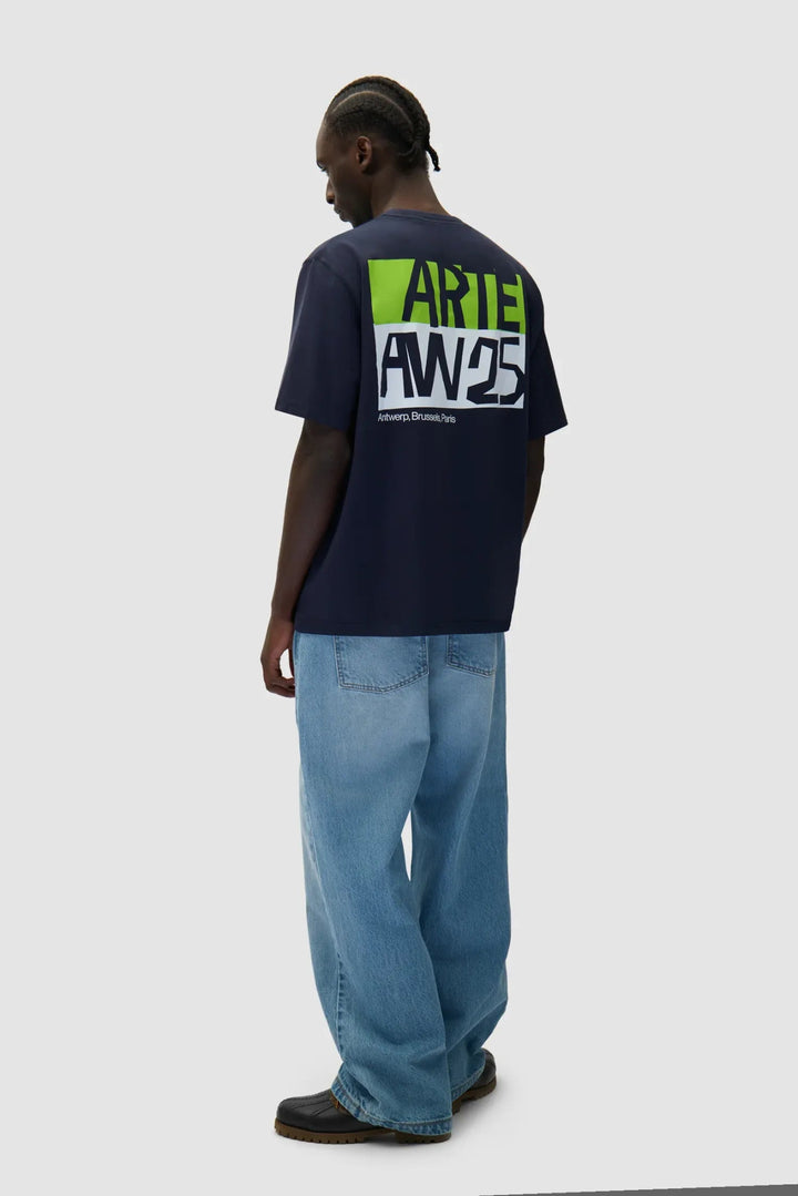 ARTE - T-shirt à imprimé découpé Marine - Lothaire