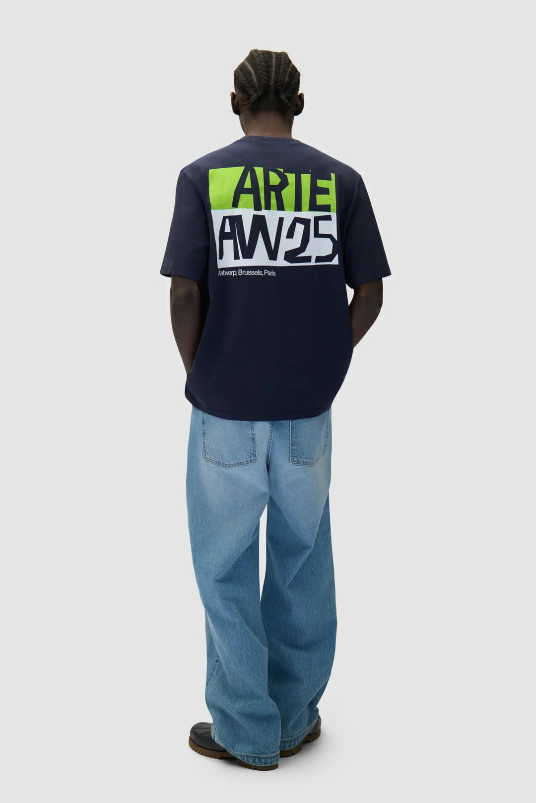 ARTE - T-shirt à imprimé découpé Marine - Lothaire