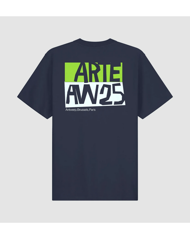 ARTE - T-shirt à imprimé découpé Marine - Lothaire