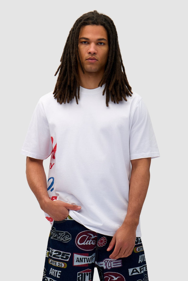 ARTE - T-shirt à imprimé latéral Blanc - Lothaire