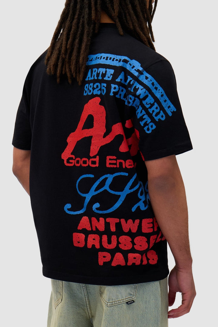 ARTE - T-shirt à imprimé latéral Noir - Lothaire