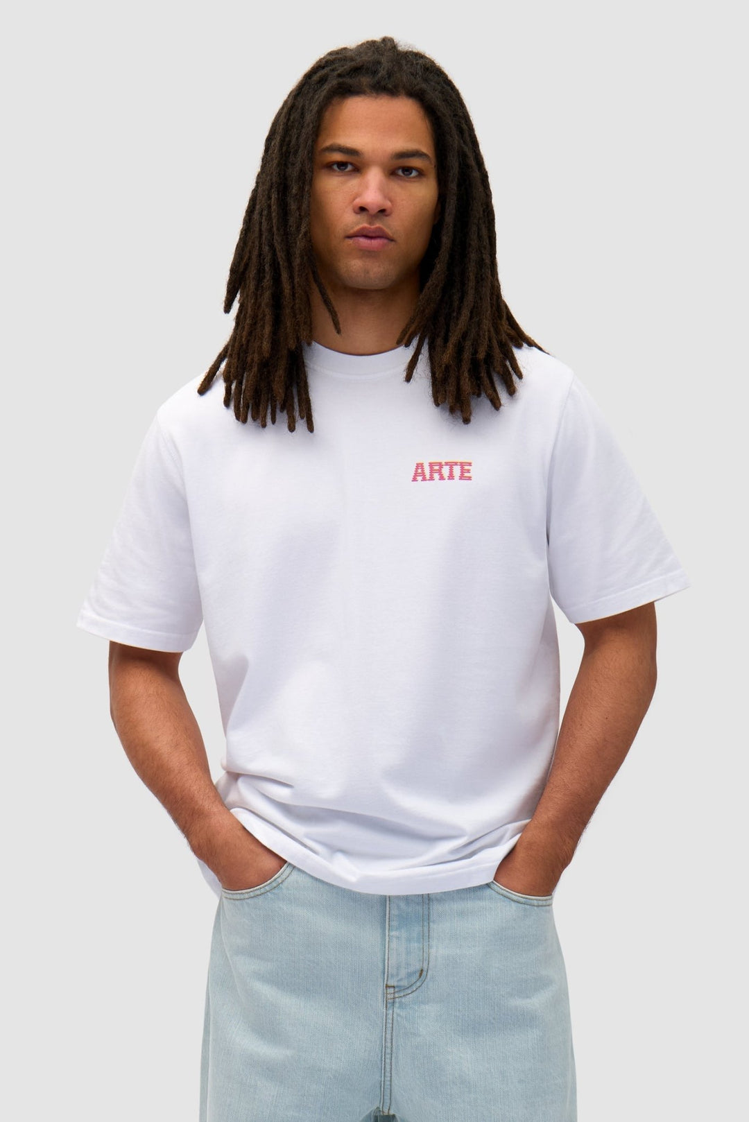 ARTE - T-shirt à imprimé mural dans le dos Blanc - Lothaire