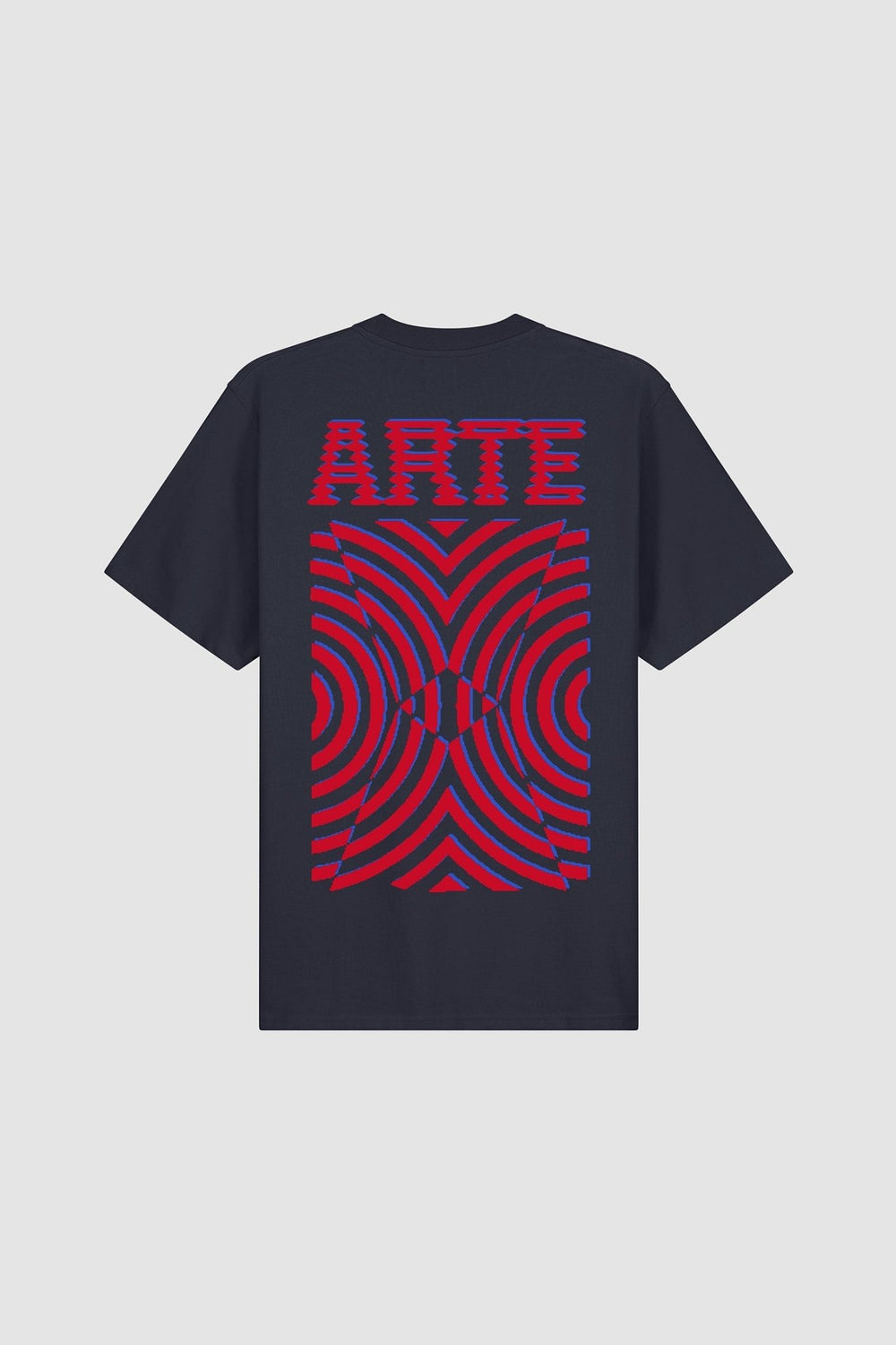 ARTE - T-shirt à imprimé mural dans le dos Bleu marine - Lothaire