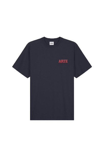 ARTE - T-shirt à imprimé mural dans le dos Bleu marine - Lothaire