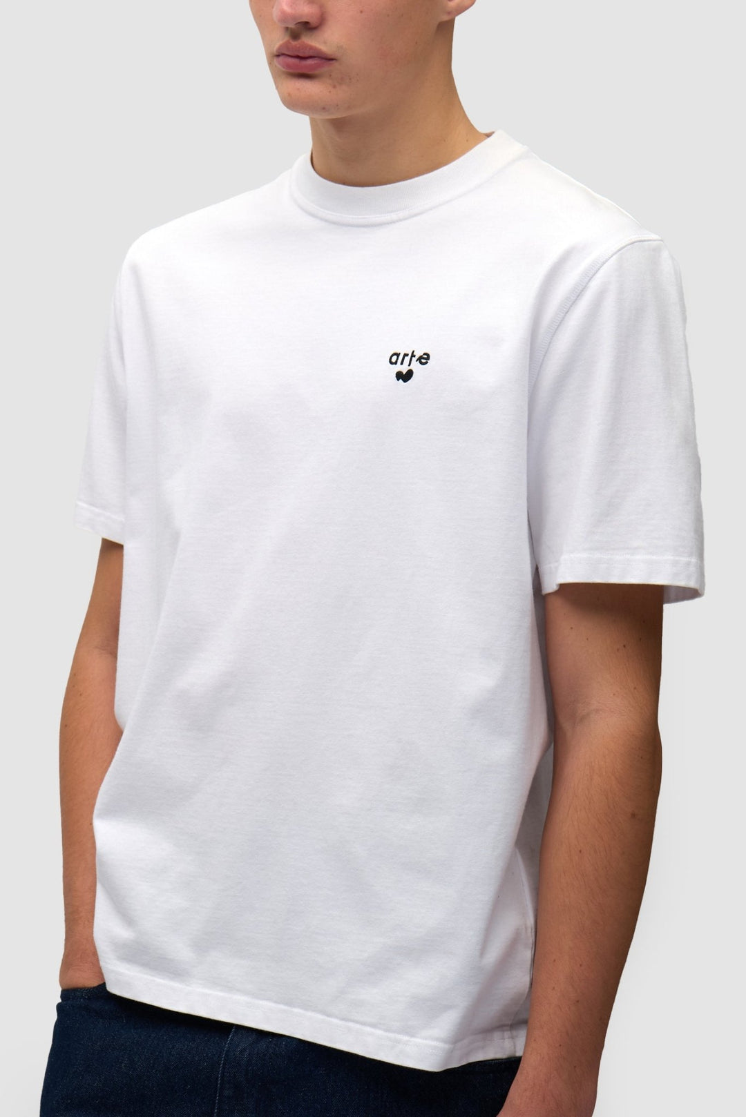 ARTE - T-shirt avec logo en forme de cœur Blanc - Lothaire