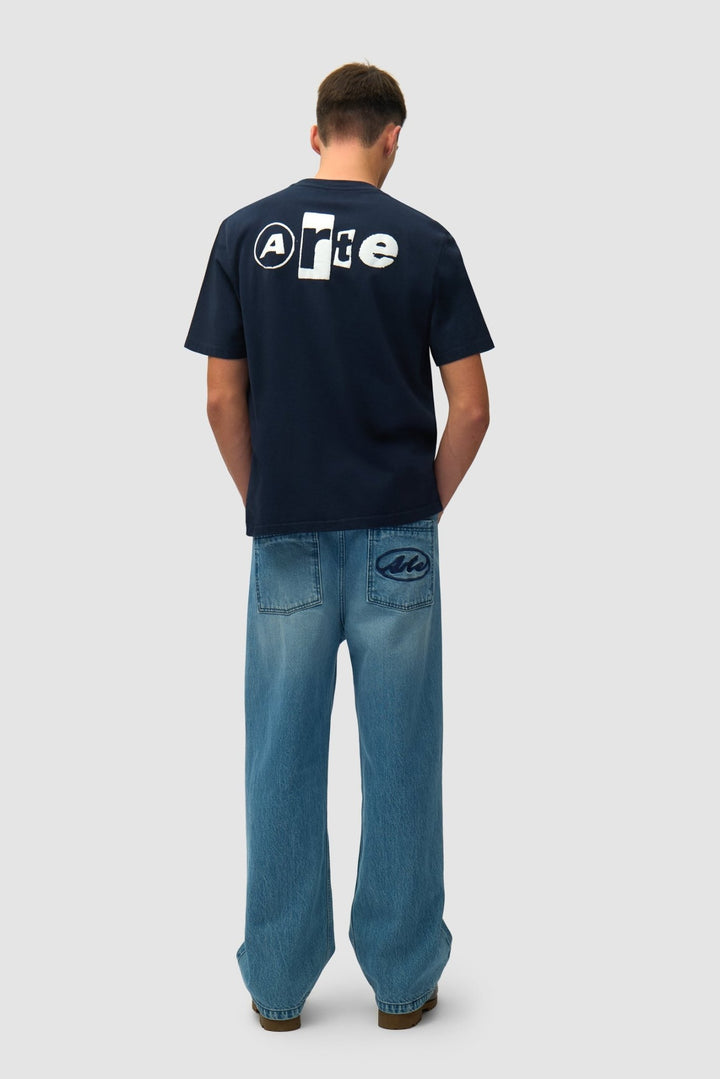 ARTE - T-shirt Collage dos Bleu marine - Lothaire