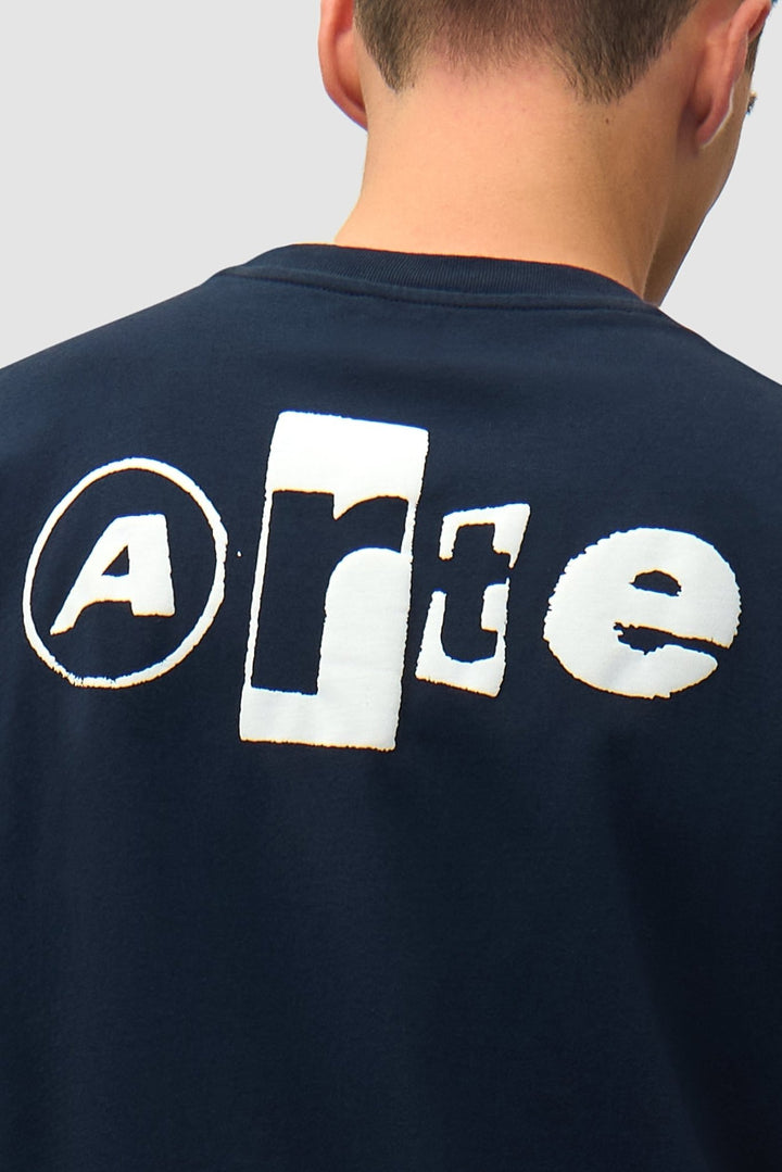 ARTE - T-shirt Collage dos Bleu marine - Lothaire