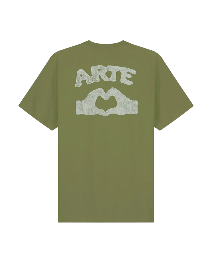 ARTE - T-shirt Diels Scribble Vert - Lothaire