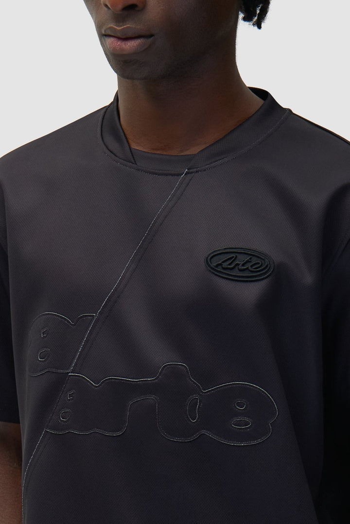 ARTE - T-shirt football technique en nylon Noir - Lothaire