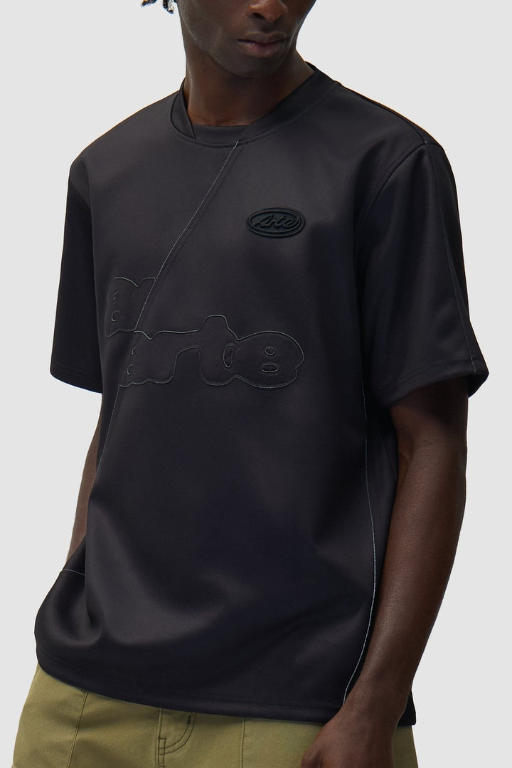 ARTE - T-shirt football technique en nylon Noir - Lothaire