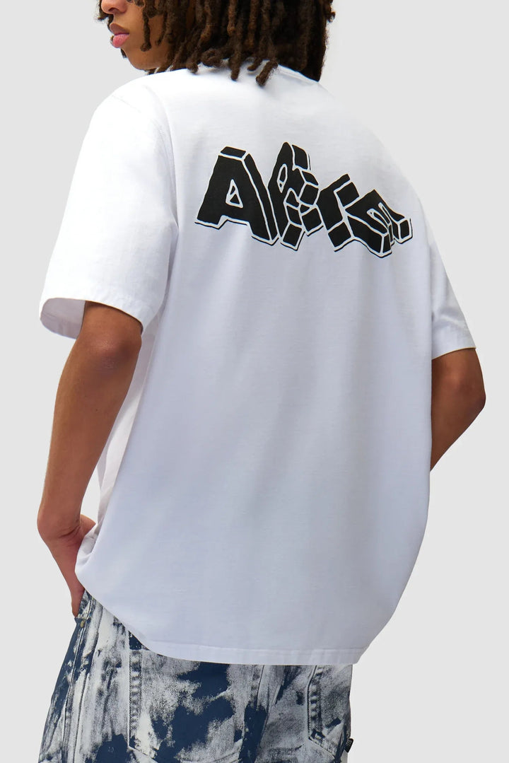 ARTE - T-shirt imprimé blocs Blanc - Lothaire