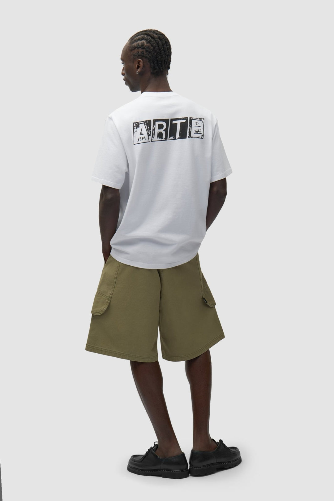 ARTE - T-shirt imprimé délavé au dos Blanc - Lothaire