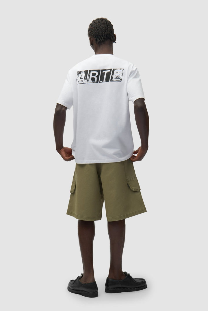 ARTE - T-shirt imprimé délavé au dos Blanc - Lothaire