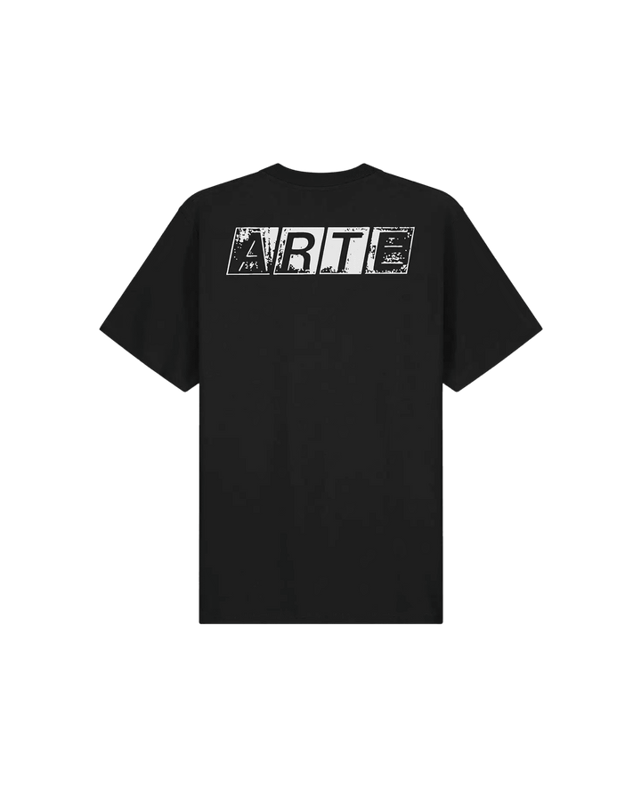 ARTE - T-shirt imprimé délavé au dos Noir - Lothaire